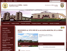 Tablet Screenshot of lasierra-cauca.gov.co